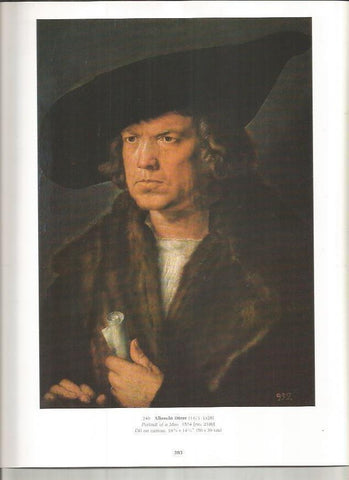 LAMINA PRADO 26118: Retrato de un hombre, por A. Durer