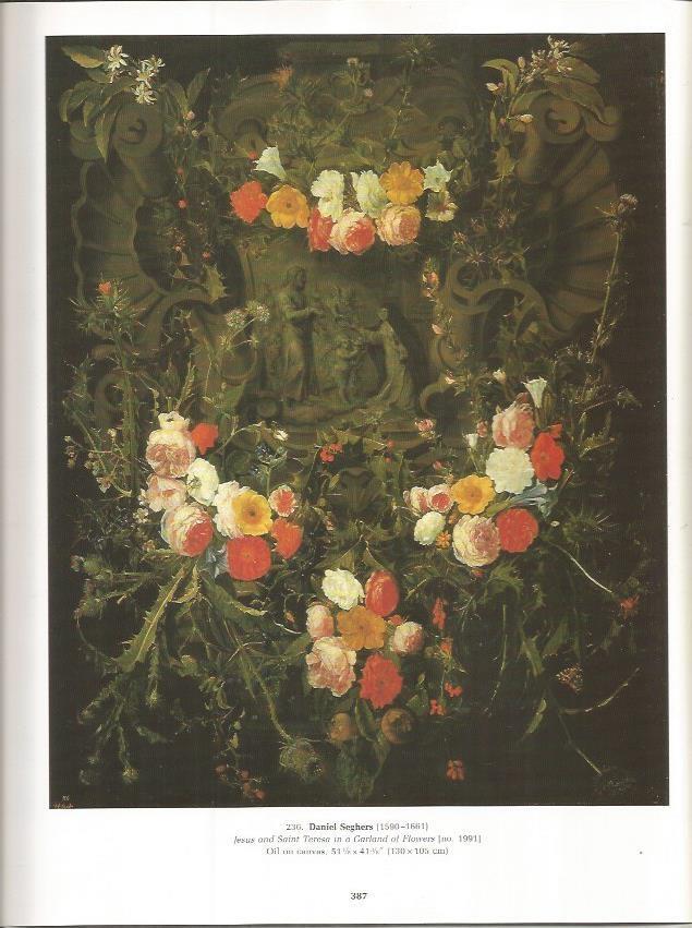 LAMINA PRADO 26116: Jesus y Santa Teresa entre flores, pr Daniel Seghers