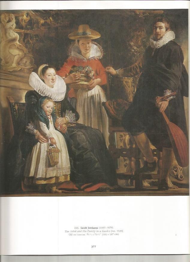 LAMINA PRADO 26111: El artista y su familia, por J. Jordaens