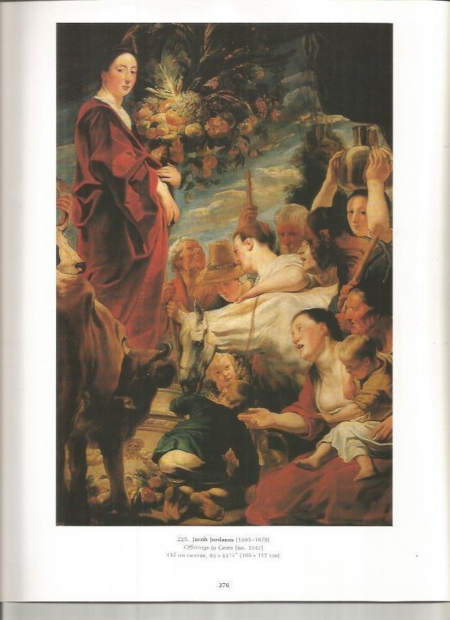 LAMINA PRADO 26110: Ofrenda a Ceres, por Jordaens