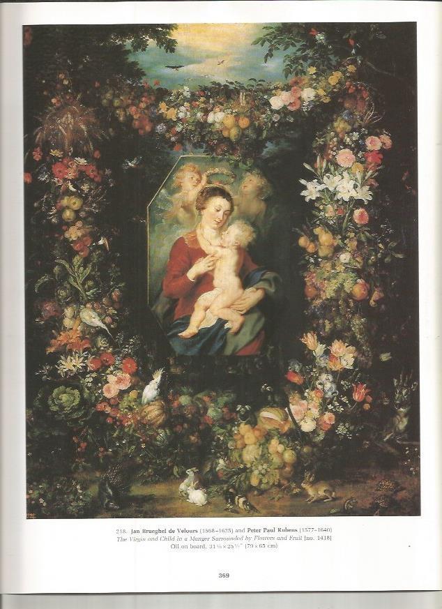 LAMINA PRADO 26107: La Virgen y el Niño, por Rubens y Velours