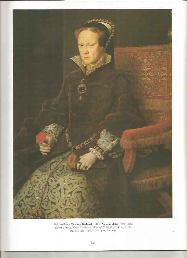 LAMINA PRADO 26102: La reina Maria de Inglaterra, por Antonio Moro