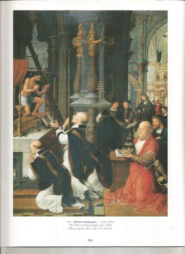 LAMINA PRADO 26099: La misa de San Gregorio, por Isenbrandt