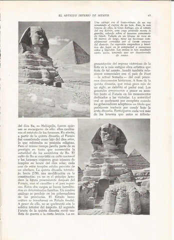 LAMINA HISTORIA 26151: La esfinge de Giza, Egipto