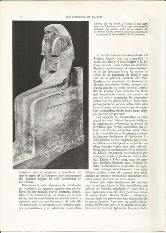 LAMINA HISTORIA 26150: Estatua del faraon Zoser