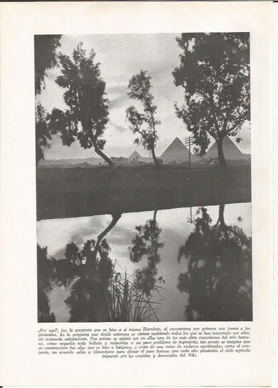 LAMINA HISTORIA 26147: Vista de las piramides, Egipto