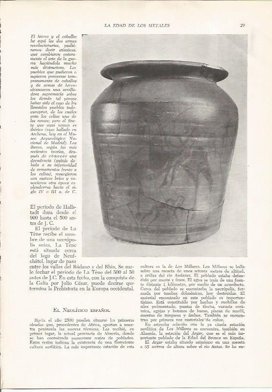 LAMINA HISTORIA 26143: Vaso iberico de Archena