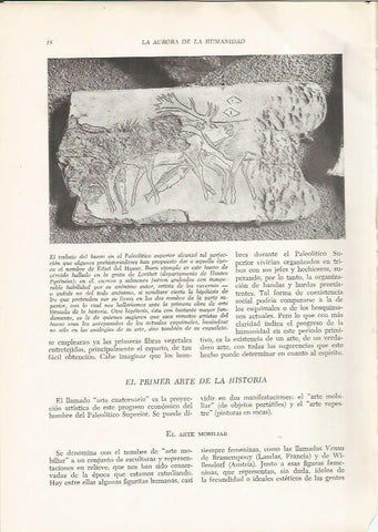 LAMINA HISTORIA 26137: Hueso de cervido de la gruta de Lorthet