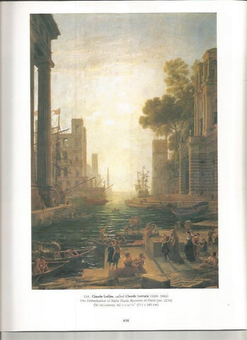 LAMINA PRADO 26127: La embarcacion de Santa Paula Romana en Ostia, por C. Lorrain