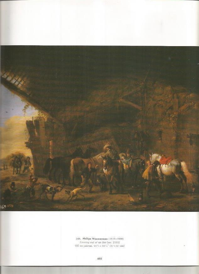 LAMINA PRADO 26122: Saliendo de una posada, por Wouwerman