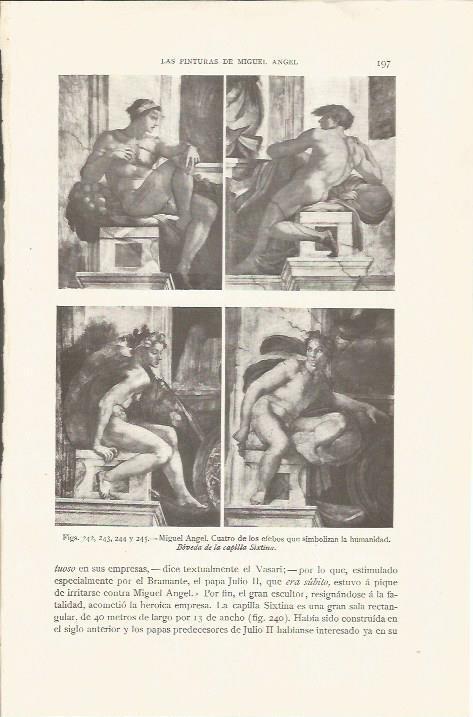 LAMINA 26822: Efebos de la Capilla Sixtina del Vaticano