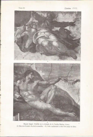 LAMINA 26821: Detalles de la boveda de la Capilla Sixtina 