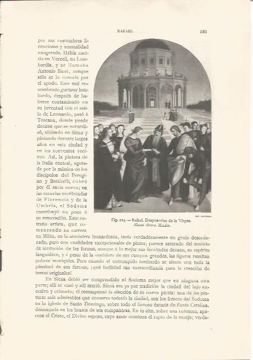 LAMINA 26814: Desposorios de la Virgen, por Rafael
