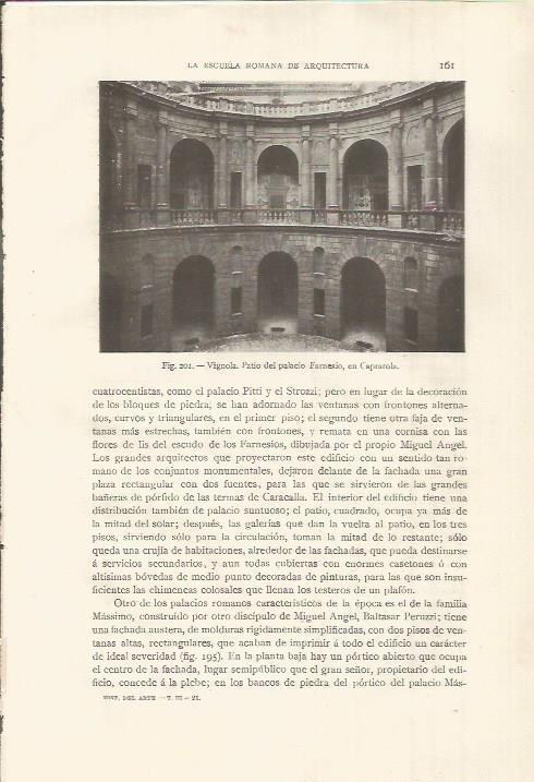 LAMINA 26806: Patio del Palacio Farnesio en Caprarola
