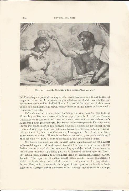 LAMINA 26826: Coronacion de la Virgen, por Corregio