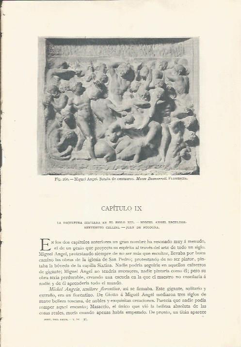 LAMINA 26827: Batalla de centauros, por Miguel Angel