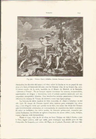 LAMINA 26844: Baco y Ariadna, por Tiziano