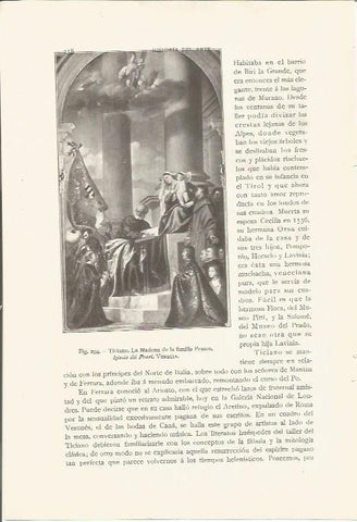LAMINA 26841: La Madona de la familia Pesaro, por Tiziano