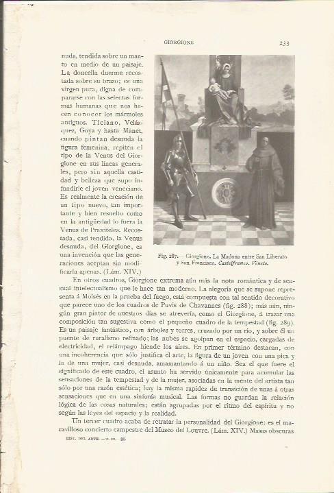 LAMINA 26839: La Madona entre San Liberato y San Francisco, por Giorgione