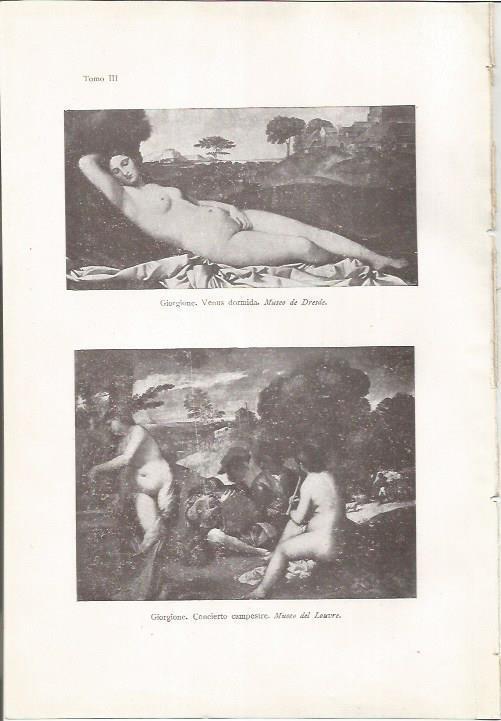 LAMINA 26837: Venus dormida y  Concierto campestre, por Giorgione