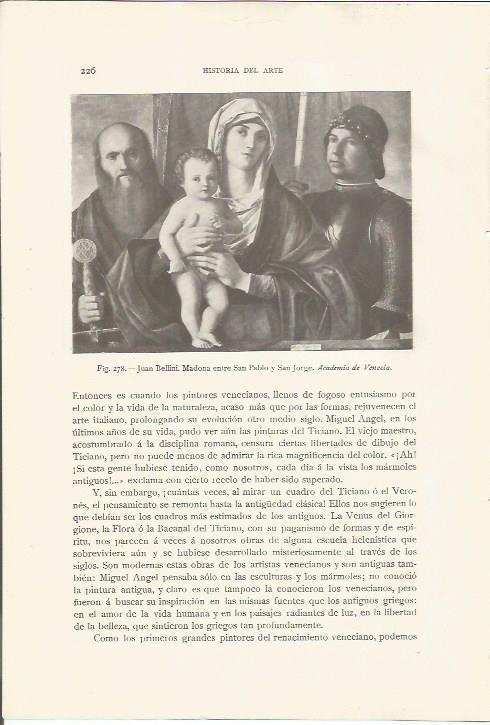 LAMINA 26834: Madona entre San Pablo y San Jorge, por Juan Bellini