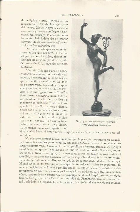 LAMINA 26833: Mercurio, por Juan de Bologna