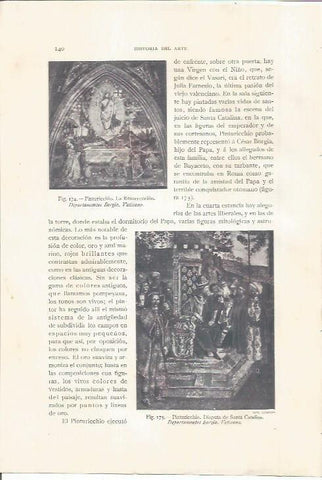 LAMINA 26795: La Resurreccion y Disputa de Santa Catalina, por Pinturicchio