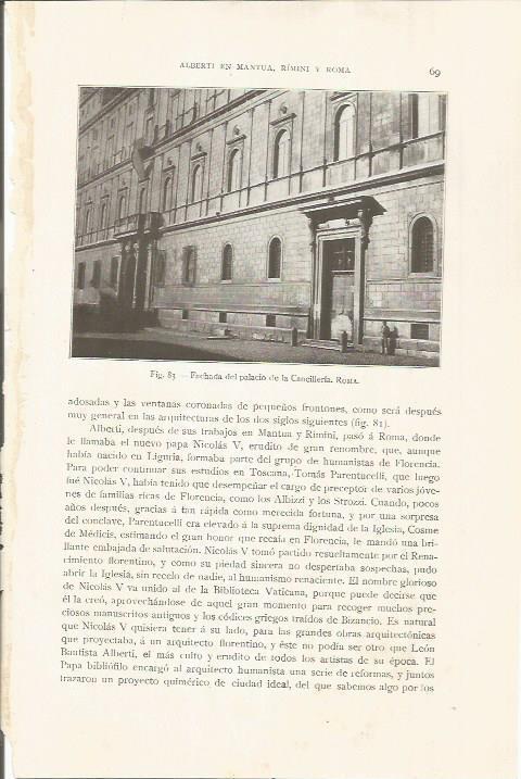 LAMINA 26759: Palacio de la Cancilleria en Roma
