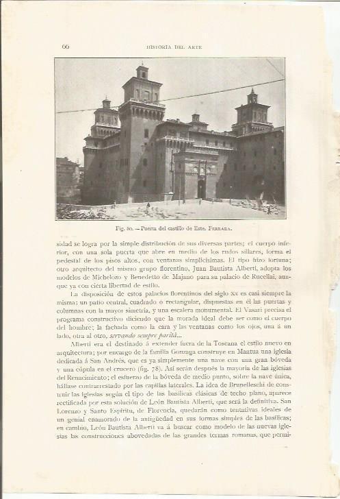 LAMINA 26756: Puerta del Castillo del Este en Ferrara