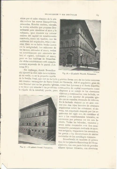 LAMINA 26754: El palacio Ricardi y el Strozzi, en Florencia