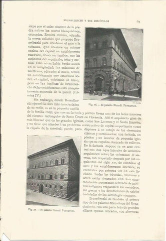 LAMINA 26754: El palacio Ricardi y el Strozzi, en Florencia