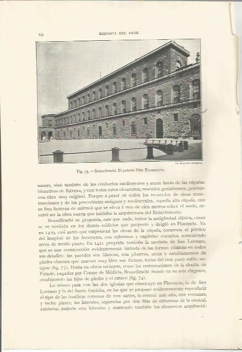 LAMINA 26753: El palacio Pitti en Florencia