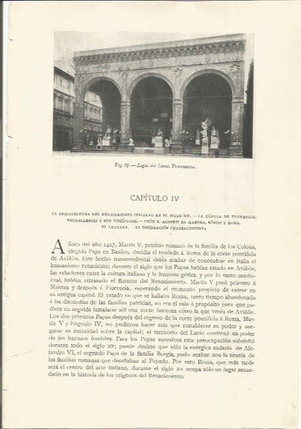LAMINA 26750: Logia dei Lanti en Florencia