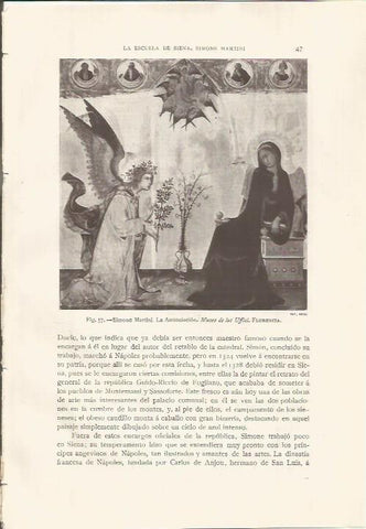 LAMINA 26745: La Anunciacion, por Simone Martini