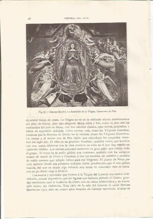 LAMINA 26744: La Asuncion de la Virgen, por Simone Martini