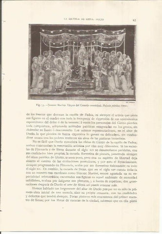 LAMINA 26743: Virgen del Consejo municipal, por Simone Martini