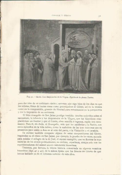 LAMINA 26737: Los desposorios de la Virgen, por Giotto