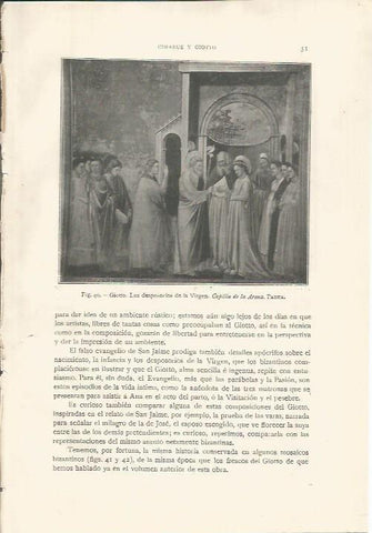 LAMINA 26737: Los desposorios de la Virgen, por Giotto