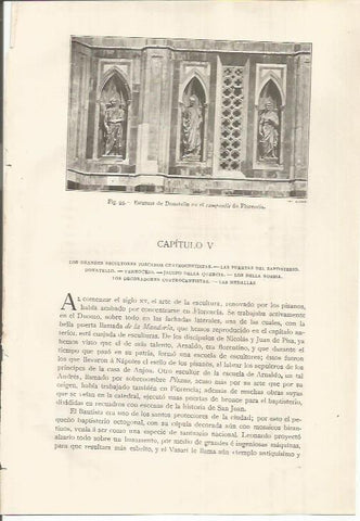 LAMINA 26762: Estatuas de Donatello en el Campanile de Florencia