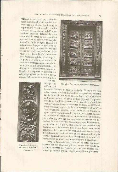 LAMINA 26763: Puertas del Baptisterio de Florencia