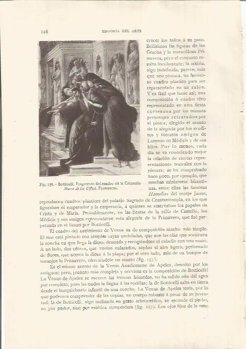 LAMINA 26790: Fragmento de La Calumnia, por Botticelli