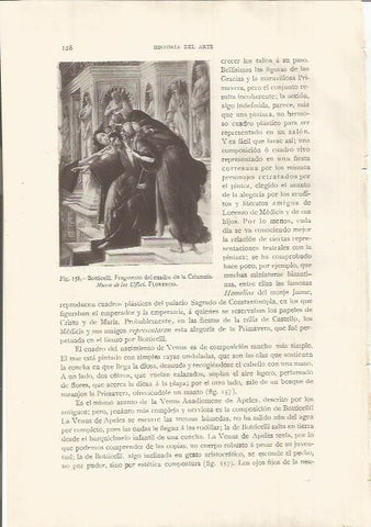 LAMINA 26790: Fragmento de La Calumnia, por Botticelli