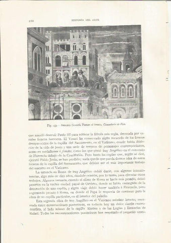 LAMINA 26780: Fresco de Benozzo Gozzoli en Pisa