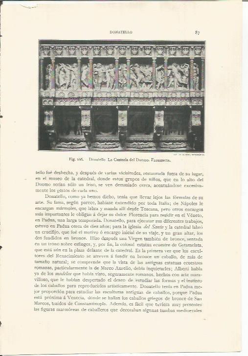 LAMINA 26768: La Cantoria del Duomo de Florencia