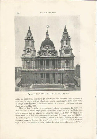 LAMINA 26942: Catedral de San Pablo en Londres