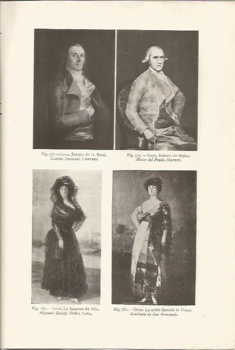 LAMINA 26940: Retratos de D. Peral, Bayeu, la Duquesa de Alba y la actriz La Tirana, por Goya