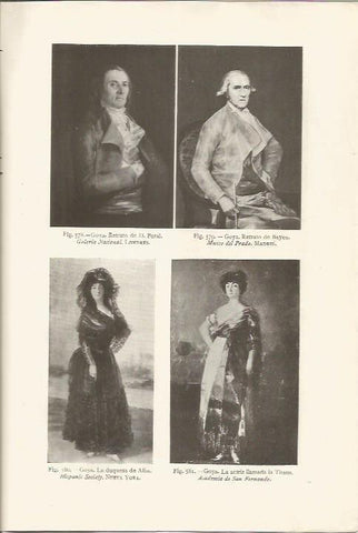 LAMINA 26940: Retratos de D. Peral, Bayeu, la Duquesa de Alba y la actriz La Tirana, por Goya