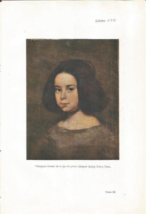 LAMINA 26936: Retrato de la hija del pintor, por Velazquez