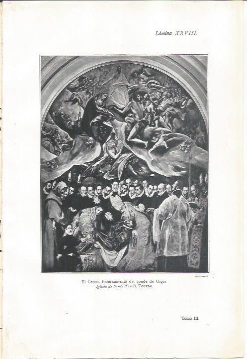 LAMINA 26934: Entierro del Conde de Orgaz, por El Greco