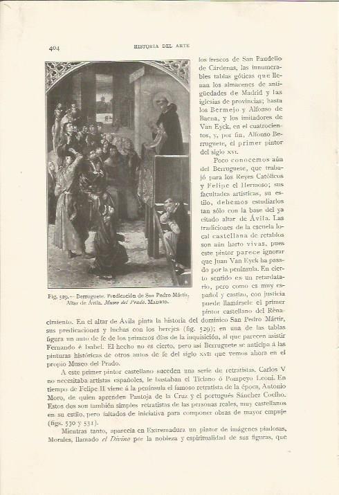 LAMINA 26929: Predicacion de San Pedro Martir, por Berruguete
